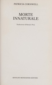 Cover of: Morte innaturale
