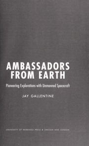 Cover of: Ambassadors from Earth by Jay Gallentine