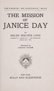 Cover of: The mission of Janice Day