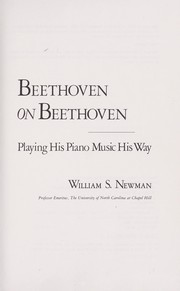 Cover of: Beethoven on Beethoven: playing his piano music his way