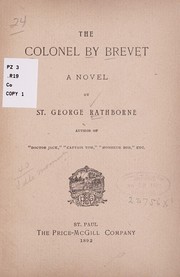 Cover of: The colonel by brevet