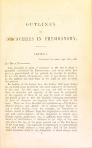 Cover of: Outlines of a new system of physiognomy: Indicating the location of the signs of the different mental faculties
