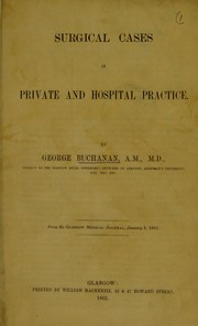Cover of: Surgical cases in private and hospital practice