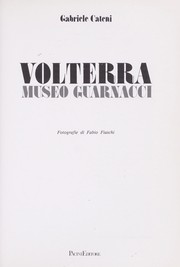 Cover of: Volterra: Museo Guarnacci