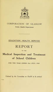 Cover of: [Report 1949] by Glasgow (Scotland)