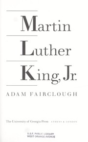 Cover of: Martin Luther King, Jr. by Adam Fairclough