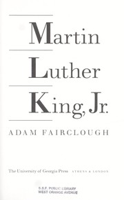 Cover of: Martin Luther King, Jr. by Adam Fairclough, Adam Fairclough