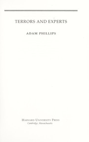 Terrors and experts by Adam Phillips