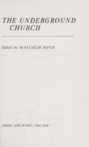 Cover of: The underground church.