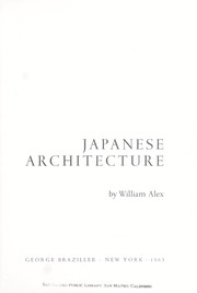 Cover of: Japanese architecture. by William Alex