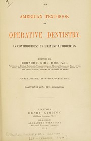 Cover of: The American text-book of operative dentistry: in contributions by eminent authorities