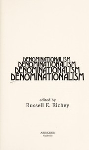 Cover of: Denominationalism