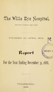 Cover of: The Wills Eye Hospital by Royal College of Surgeons of England