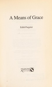 Cover of: A means of grace