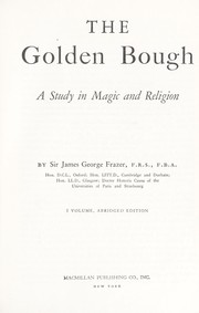 Cover of: Golden Bough: Abridged reissue