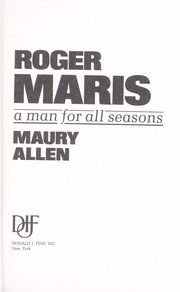 Cover of: Roger Maris : a man for all seasons by 