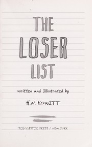 Cover of: The loser list by Holly Kowitt