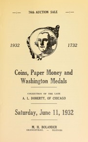 Cover of: 76th auction sale: coins, paper money, and Washington medals