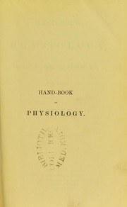Cover of: Hand-book of physiology | W. Morrant Baker