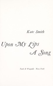 Cover of: Upon my lips a song