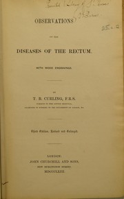 Cover of: Observations on the diseases of the rectum