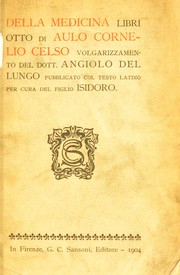 Cover of: Della medicina libri otto...