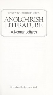 Cover of: Anglo-Irish literature by A. Norman Jeffares