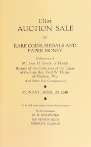 Cover of: 131st auction sale of rare coins, medals, and paper money