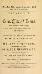 Cover of: Catalogue of coins, medals & tokens ...