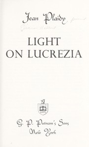 Cover of: Light on Lucrezia by Victoria Holt