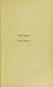 Orbis latinus by Johann Georg Theodor Gr©Þsse