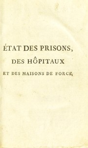 Cover of: ©tat des prisons, des h©þspital et des maisons de force by Howard, John
