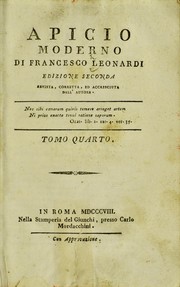 Cover of: Apicio moderno