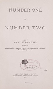 Cover of: Number one or number two