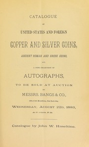 Cover of: Catalogue of United States and foreign copper and silver coins ...