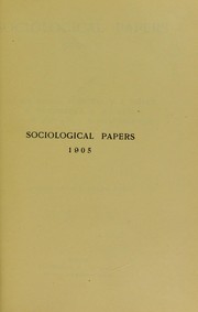 Cover of: Sociological papers