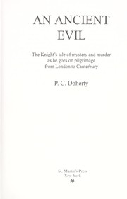 Cover of: An ancient evil