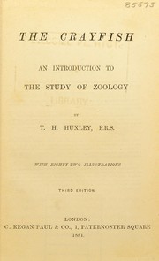 Cover of: The crayfish by Thomas Henry Huxley