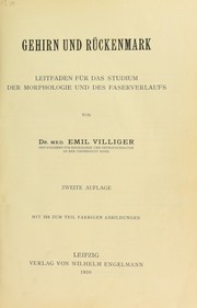 Cover of: Gehirn und R©ơckenmark: Leitfaden f©ơr das Studium der Morphologie und des Faserverlaufs