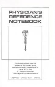 Physician's reference notebook by William A. McGarey