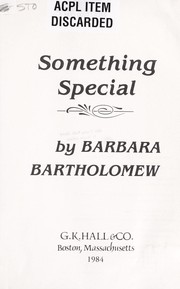 Cover of: Something special