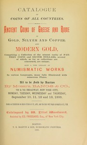 Cover of: Catalogue of coins of all countries by Woodward, Elliot