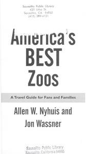 Cover of: America's Best Zoos by Allen W. Nyhuis