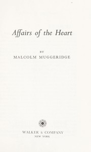 Cover of: Affairs of the heart.