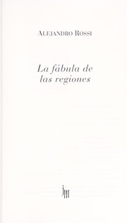 Cover of: La fábula de las regiones