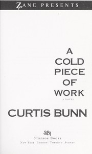 Cover of: A cold piece of work: a novel