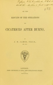 Cover of: On the results of the operations for cicatrices after burns