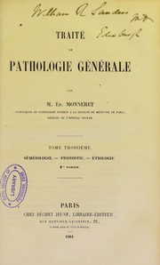 Cover of: Trait©♭ de pathologie g©♭n©♭rale