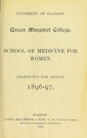 Cover of: Prospectus for session 1896-97