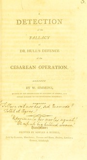 Cover of: A detection of the fallacy of Dr. Hull